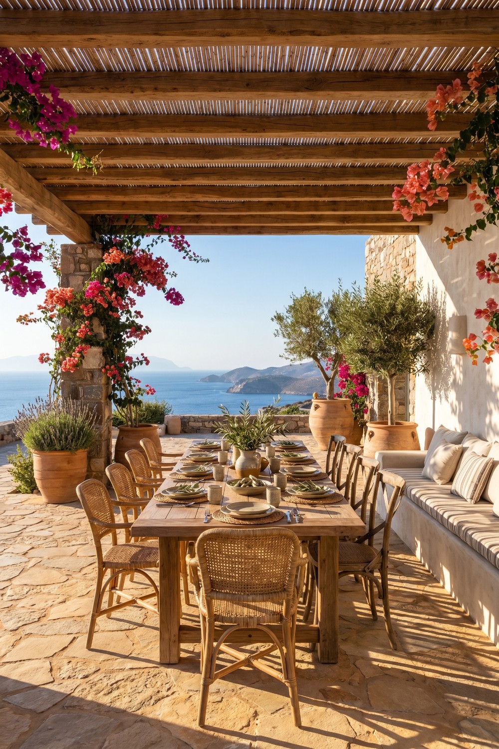 Combine Stone And Wood Elements For Your Outdoor Entertaining Area ...