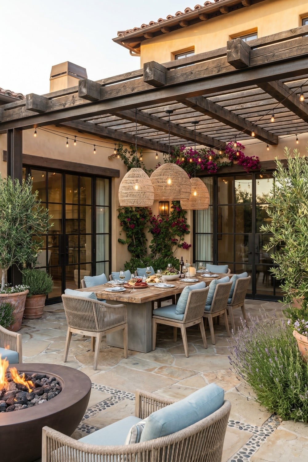 Create an Enchanting Evening Atmosphere with These Glowing Patio Dining ...