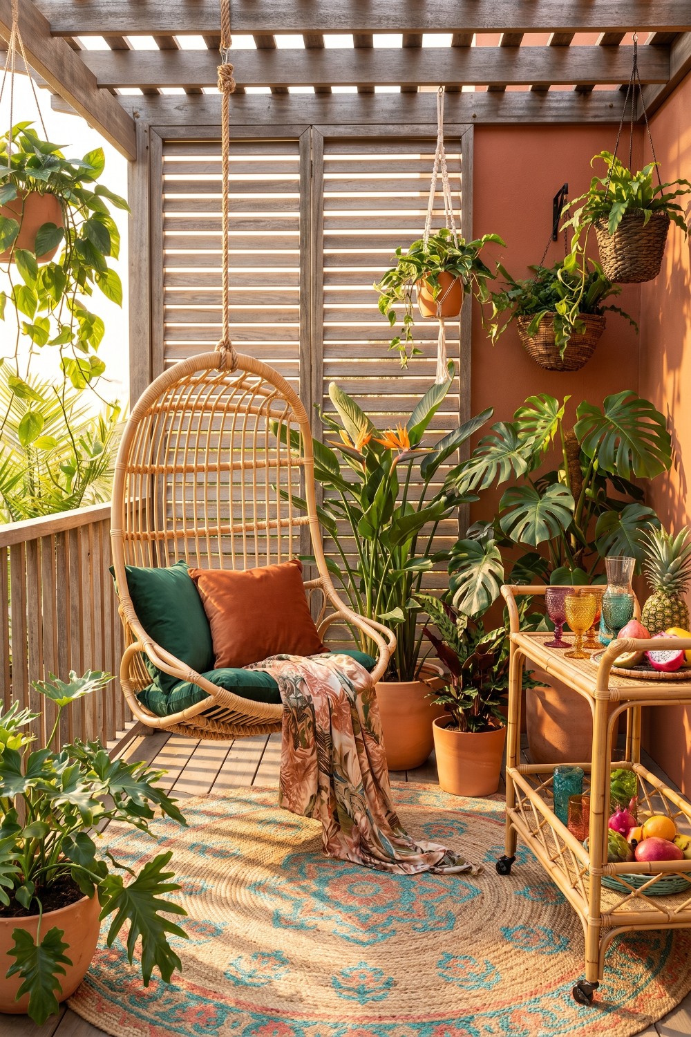 Turn Your Urban Apartment Into An Exotic Tropical Balcony Escape ...