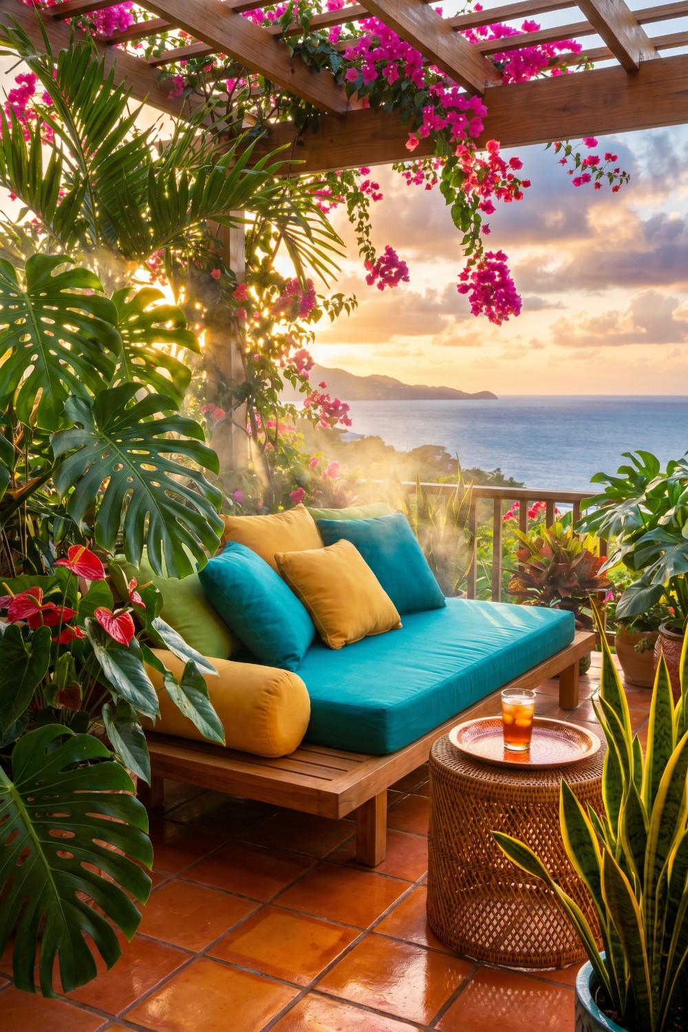 Turn Your Urban Apartment Into An Exotic Tropical Balcony Escape ...