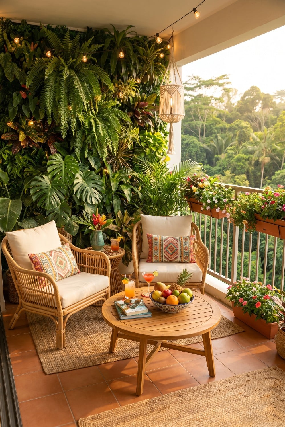 Turn Your Urban Apartment Into An Exotic Tropical Balcony Escape ...