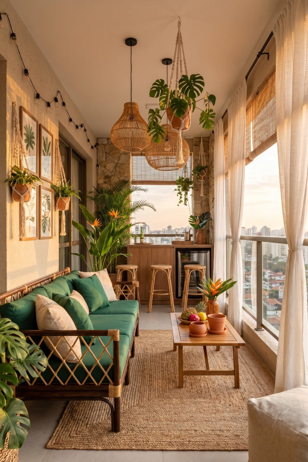 Turn Your Urban Apartment Into An Exotic Tropical Balcony Escape ...