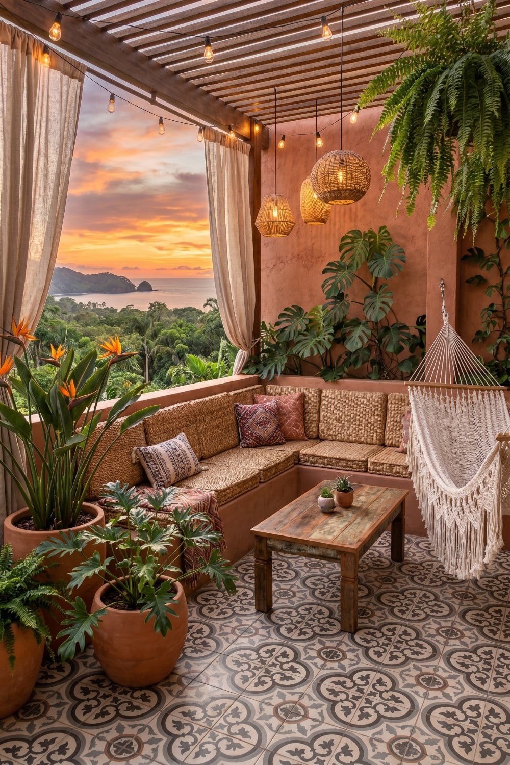 Turn Your Urban Apartment Into An Exotic Tropical Balcony Escape ...